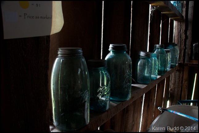 Jars in the barn